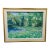 Bruce Steinhoff Original Oil Painting Flowers and Trees Munzars Pond, 1996 - Framed For Sale