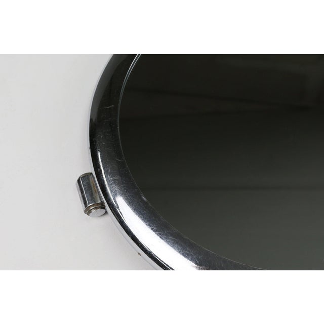 Metal Art Deco Chrome and Mirror Serving Tray, Belgium, 1930s For Sale - Image 7 of 11