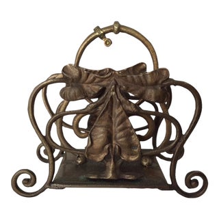 Antique Mid Century Italian Letter Holder, Office Accessory For Sale