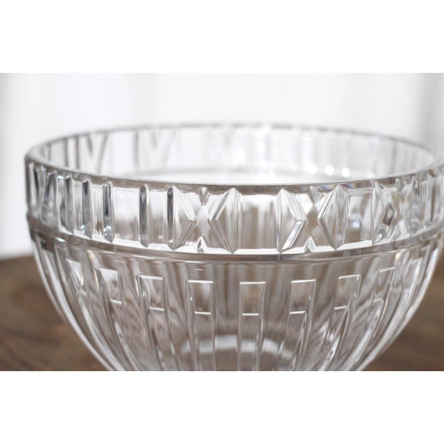 1980s Tiffany & Company Crystal Atlas Bowl For Sale - Image 11 of 12