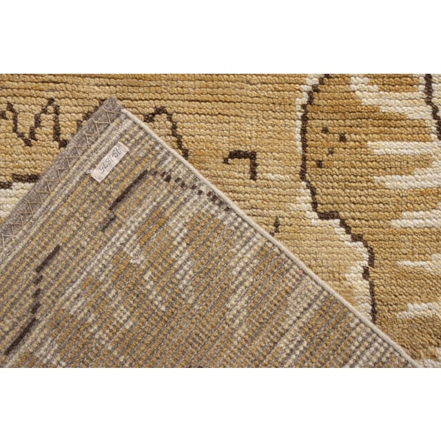 Not Yet Made - Made To Order Handknotted Mellow Burst Scandinavian Deco Rug, 6'x9' For Sale - Image 5 of 6