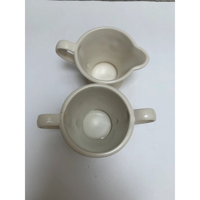1970s Set of Two 1970s Daisy Motif Creamer and Sugar Bowls For Sale - Image 5 of 8