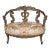 Early 20th Century Antique Italian Carved Figural Chair Settee For Sale