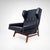 Wood 877 Wingback Lounge Chair by Gianfranco Frattini for Cassina, 1950s For Sale - Image 7 of 12
