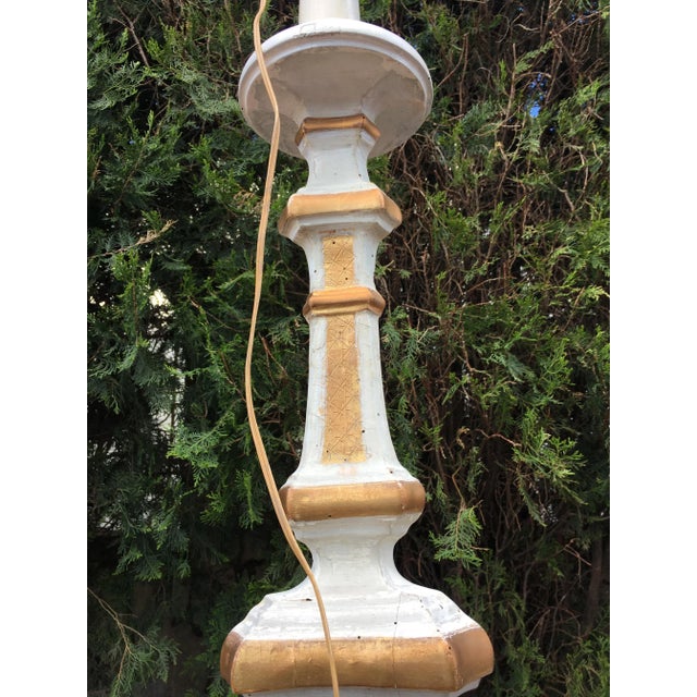 Wood Wooden Floor Lamp, 1900s For Sale - Image 7 of 18