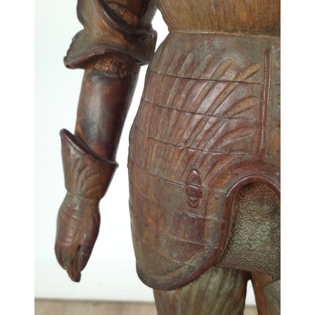 Grand Tour Terracotta Statue of an Armored Knight For Sale - Image 12 of 12