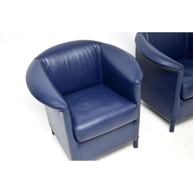 Animal Skin Vintage Leather Chairs from Wittmann, 1980, Set of 2 For Sale - Image 7 of 9