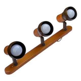 Vintage Ceiling Lamp with Three Spotlights For Sale