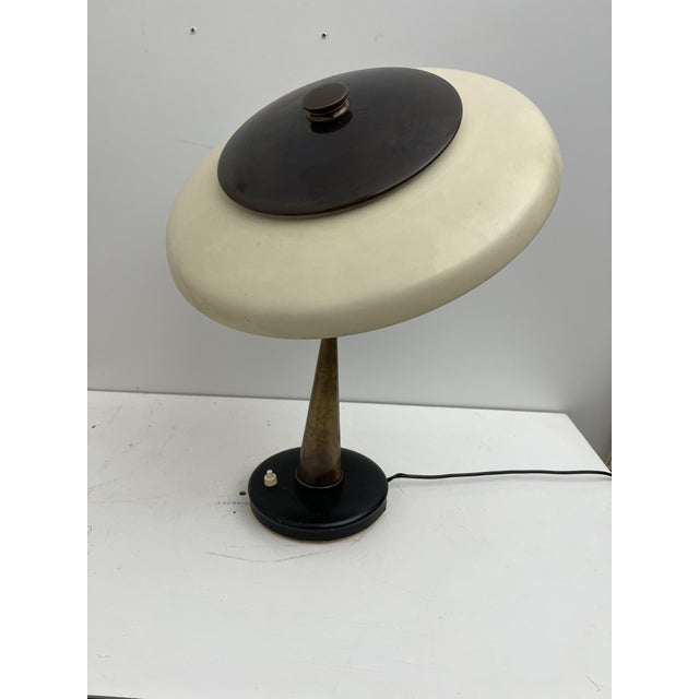 Mid-Century Table Lamp, 1960s, in Very Good conditions. Designed 1960 to 1969 European Plug (up to 250V).The wiring of...