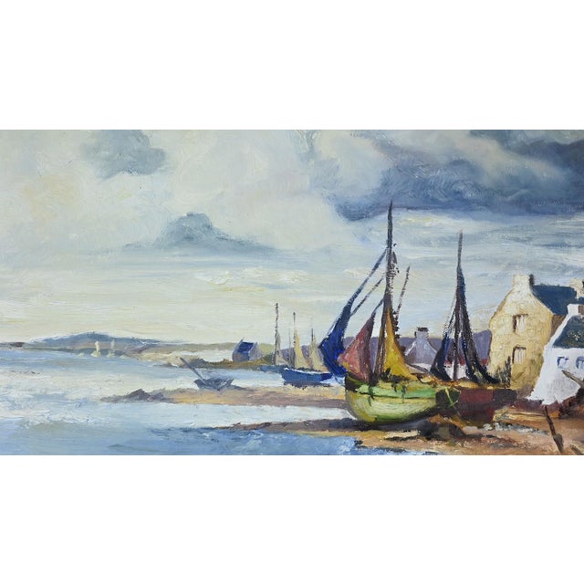 Marijane Le Goaster, Breton Coast, 1985, Gouache & Ink For Sale - Image 9 of 18