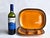 Offered is a set of hand painted ceramic serving pieces designed by Kåre Blokk Johansen and produced by Egersunds...