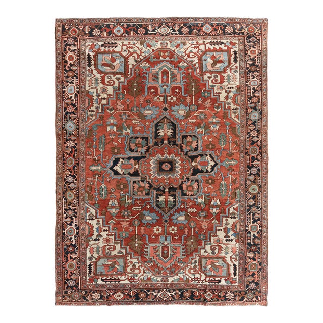 Vintage Rug 9ft 7in X 12ft 6in For Sale