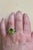 7 Carat Oval Peridot and 1.2 Carat Diamonds 14 Karat White Gold Cocktail Ring For Sale - Image 13 of 18