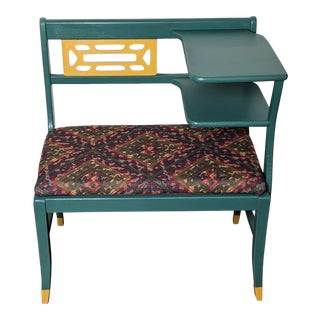 Mid-Century Telephone Gossip Bench For Sale