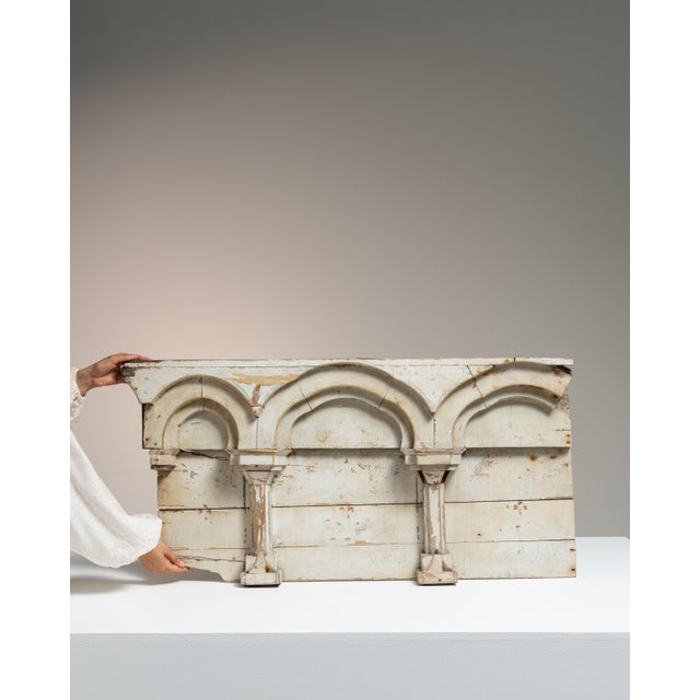Early 19th Century France Neoclassical Antique White Wood Decorative Object For Sale - Image 10 of 15