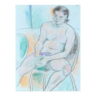 1990s James Bone Male Nude Drawing For Sale