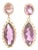 Mid 20th Pair of Amethyst Dangle Earrings For Sale
