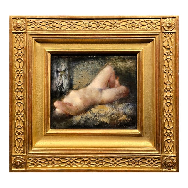 Grigory Gluckmann - Reclining Nude Female - Oil Painting For Sale