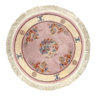 Pasargad DC Vintage Chinese Peking Round Rug For Sale