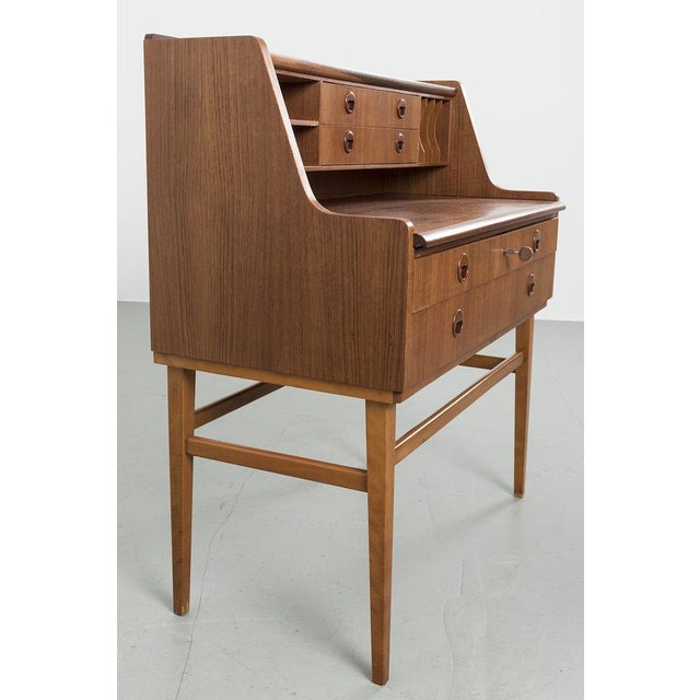 Mid-Century Secretaire Desk For Sale - Image 3 of 9
