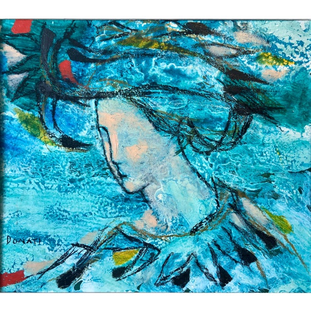 Lazzaro Donati (Italian, 1926-1977), "Signora dal Cappello," oil on panel, signed lower left, signed, titled and dated...