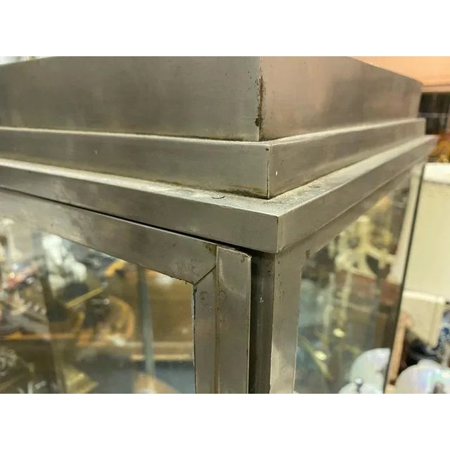 1930s Art Deco Skyscraper Design Nickeled Bronze Modernist Showcase For Sale In Philadelphia - Image 6 of 10