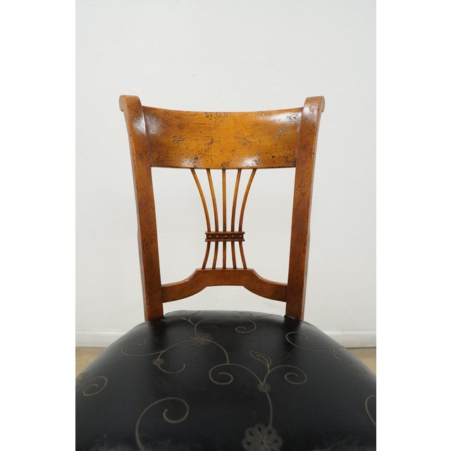 Vintage Milling Road by Baker Lyre Back Dining Chairs (Set of 6), Attributed For Sale - Image 11 of 16