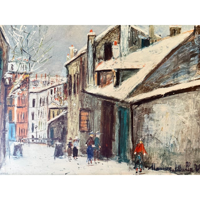 Vintage 1960 Maurice Utrillo Reproduction Print of Maison Mimi For Sale In Washington DC - Image 6 of 6