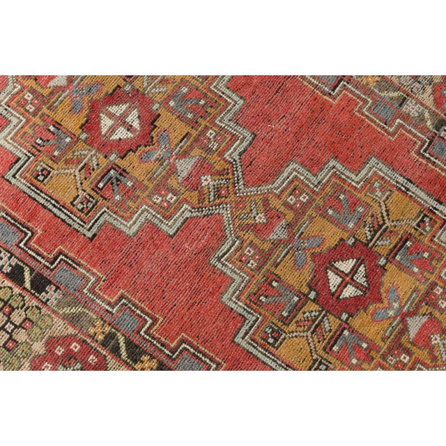 1950s Anatolian Kurdish Floral Carpet For Sale - Image 10 of 10