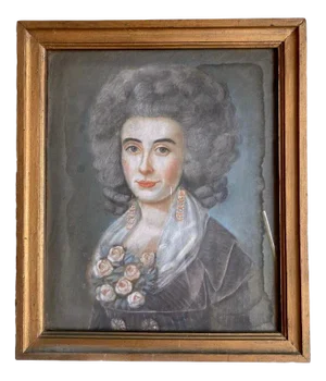 Presumed Portrait Of Baroness Stroganova, 18th Century, Pastel