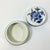 1940s Vintage Hollywood Regency Boho Chic Delft Hand Painted Covered Trinket Box For Sale - Image 12 of 13