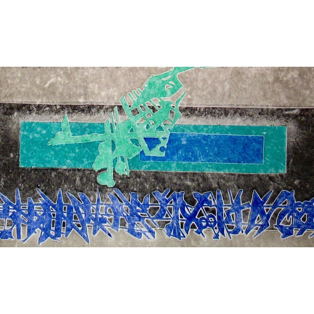 Late 20th Century Ruth Leaf Untitled C. 1990 Original Print For Sale - Image 5 of 6