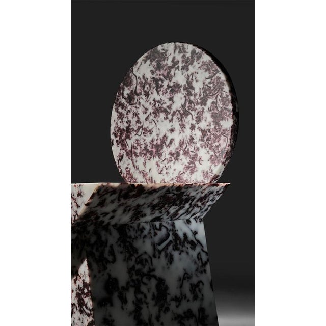 Not Yet Made - Made To Order Marlene Chair in Epoxy Resin and Leather Fragments by Wedo For Sale - Image 5 of 8