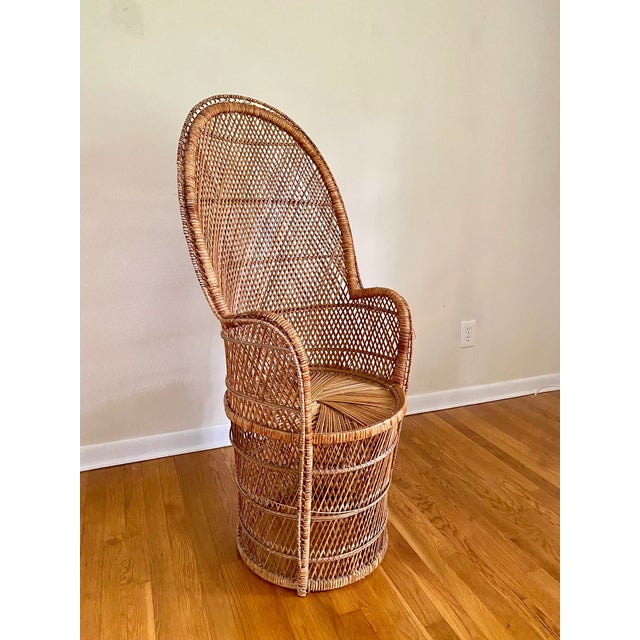 Vintage Boho Chic Peacock Chair Chairish