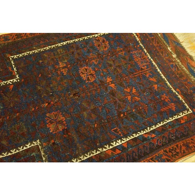 Antique Baluhch Turkmen Rug For Sale - Image 4 of 6
