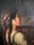 Brown Large Antique European Oil Painting 19th Century Interior Genre Scene Children For Sale - Image 8 of 18