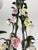 Florentine Six-Light Chandelier in Wrought Iron and Porcelain, 1970s For Sale - Image 4 of 11