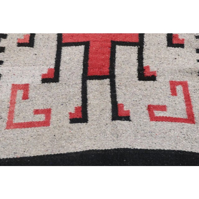 Native American Art Vintage Klagetoh Navajo-Style Kilim Rug, 02'04 X 04'11 For Sale - Image 4 of 9