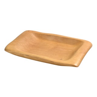 Carved Wooden Dish by Alexander Noll, 1950s For Sale
