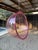 Vintage Pink Hanging Bubble Chair – Space Age MCM For Sale - Image 4 of 6