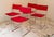 Vintage Red Delfina Chairs by Enzo Mari for Driade, 1980, Set of 4 For Sale - Image 14 of 14