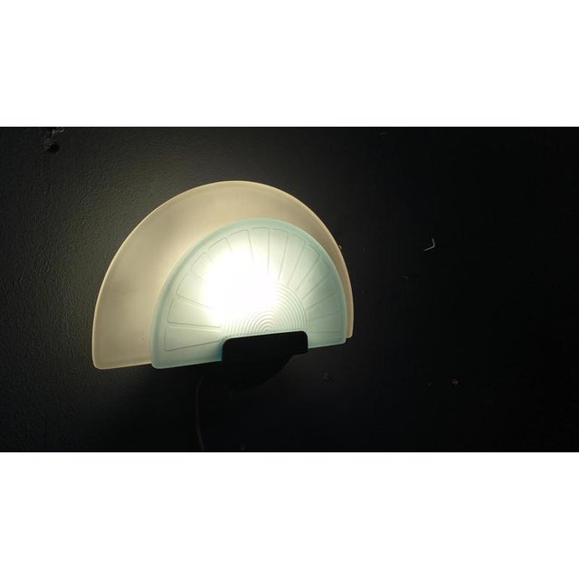 1980s Vintage Glass Wall Light from Arteluce, 1980s For Sale - Image 5 of 6