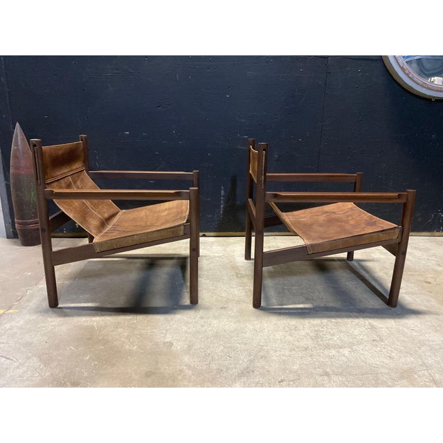 1960s 1960s A Pair of Roxinho Armchairs Designed by Michel Arnoult For Sale - Image 5 of 9