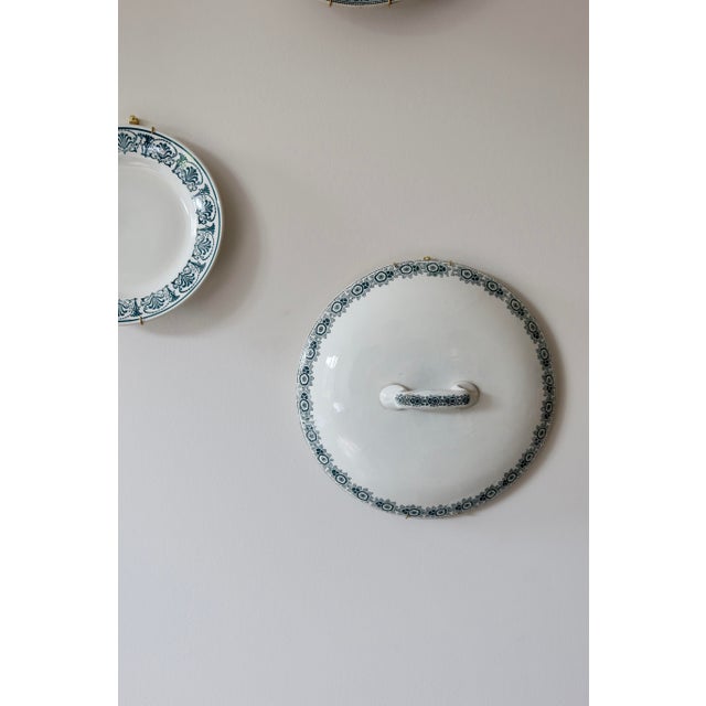Blue Vintage Wall Composition in Earthenware and Ceramic, 1950s, Set of 5 For Sale - Image 8 of 10