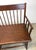 Brown 19th Century American Windsor Faux Bamboo Spindled 8-Leg Settee / Bench For Sale - Image 8 of 12