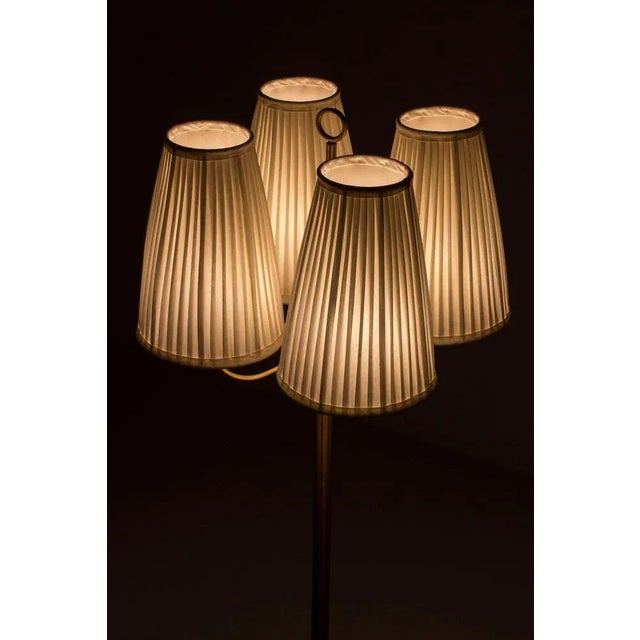 Swedish Modern Floor Lamp in Brass, 1940s For Sale - Image 6 of 12