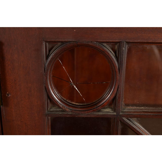 R. J. Horner Style Antique American Empire Monumental Carved Mahogany Quadruple Bookcase Cabinet, Circa 1890s For Sale - Image 10 of 14