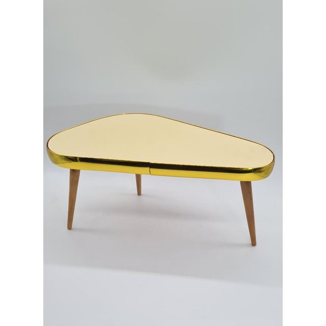 Wood Vintage Kidney-Shaped Coffee Table, 1960s For Sale - Image 7 of 11
