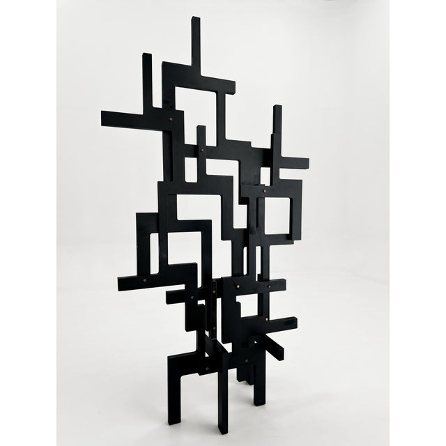 French Artist, Abstract Sculpture, 1990, Beech For Sale - Image 4 of 9