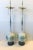 Vintage Mid-Century Modern Reverse Painted Glass Teardrop Table Lamps - a Pair For Sale - Image 11 of 12